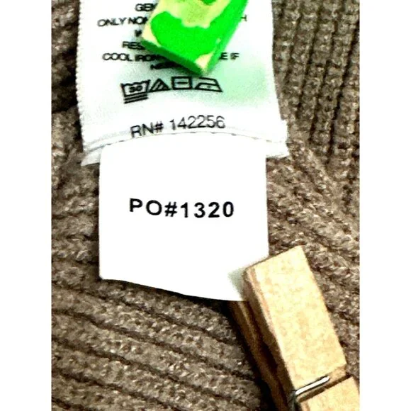 Figs Size Medium Tan Brown Ribbed Pocket Sweater Minimalist City Casual Style - Picture 11 of 12